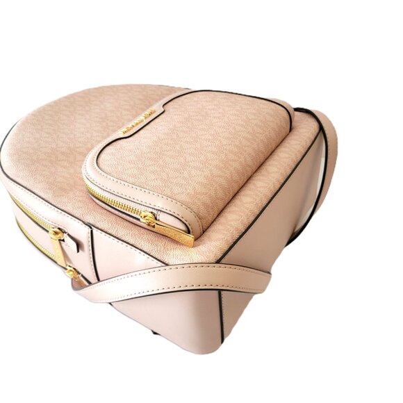 Michael Kors Jaycee Medium Zip Pocket Backpack MK Powder Blush - Picture 6 of 8